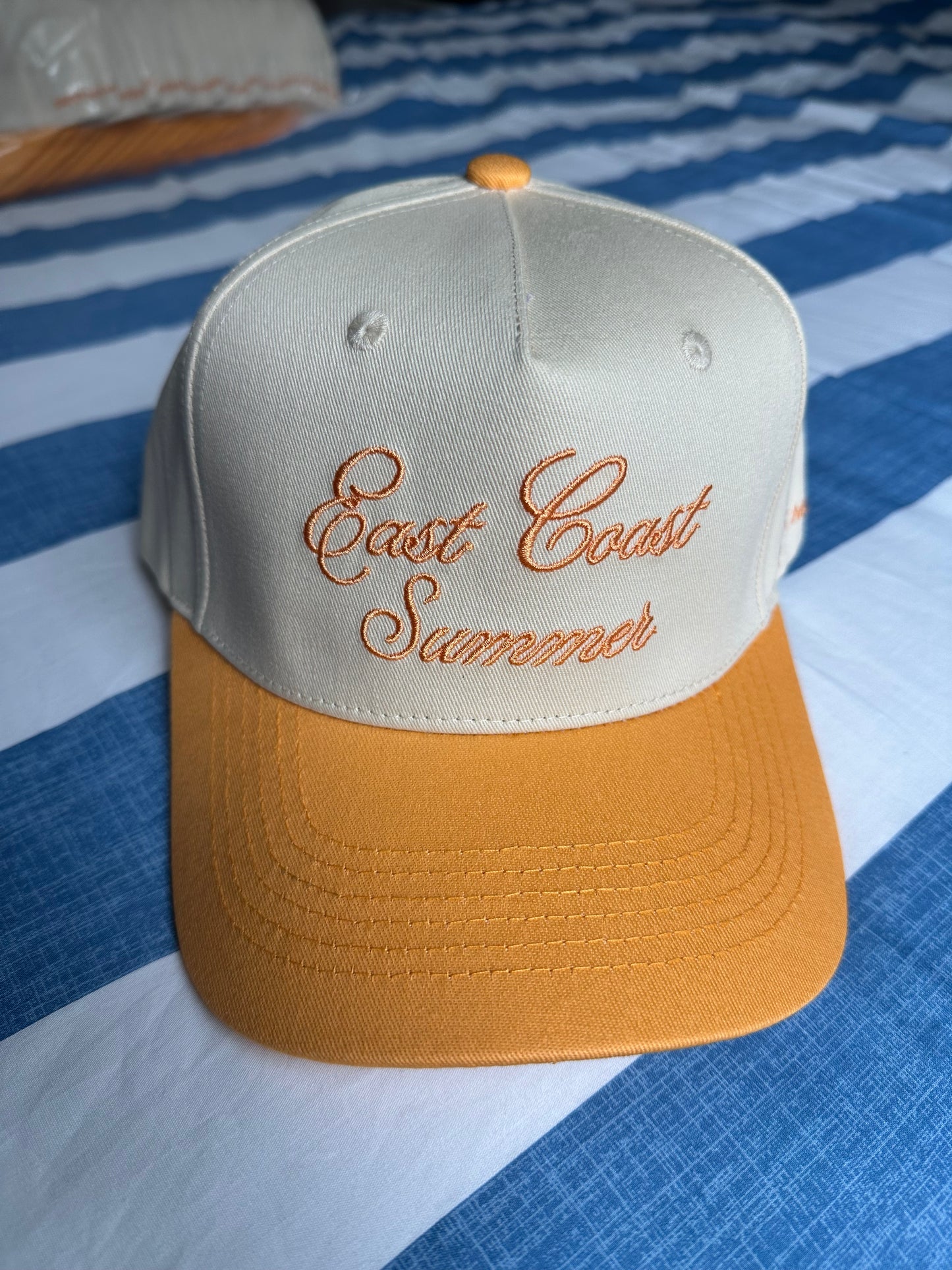 “East Coast Summer" Hat in Creamsicle