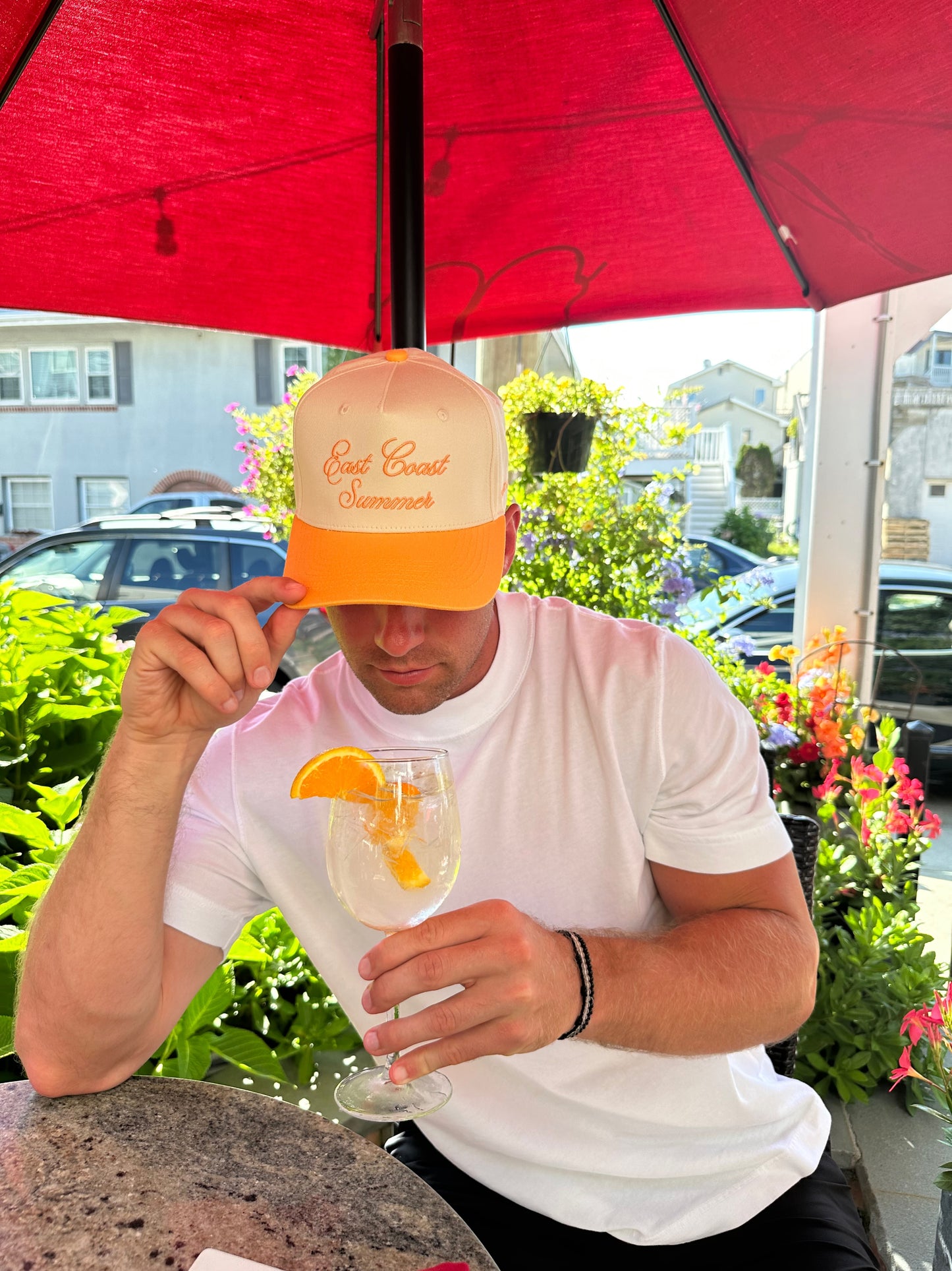 “East Coast Summer" Hat in Creamsicle