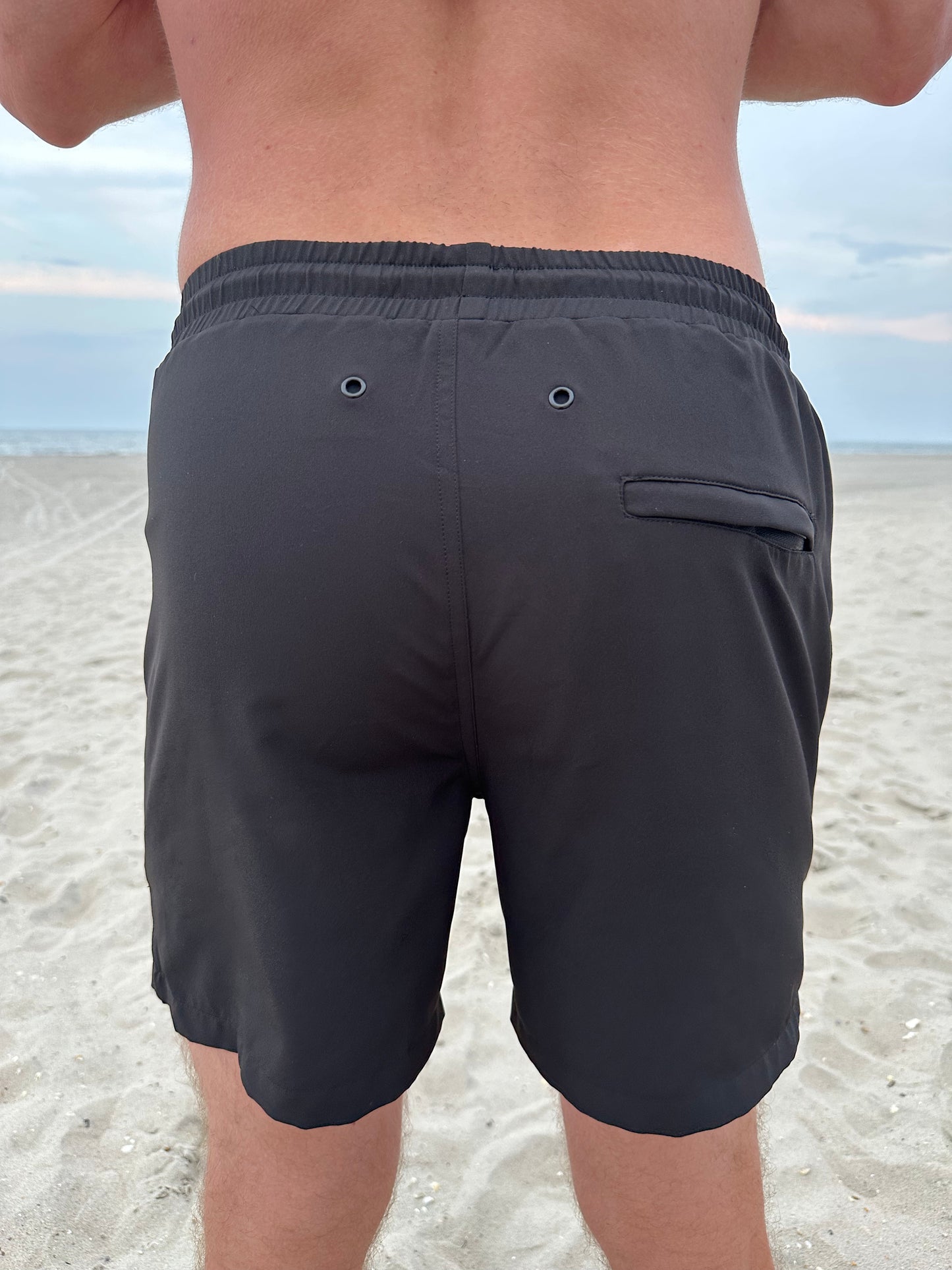 Men's Black Swim Trunks